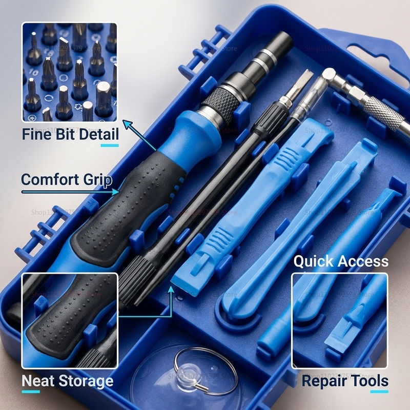 115 in 1 Multifunctional Screw - Electronic Repair Tutorial のレビューと価格