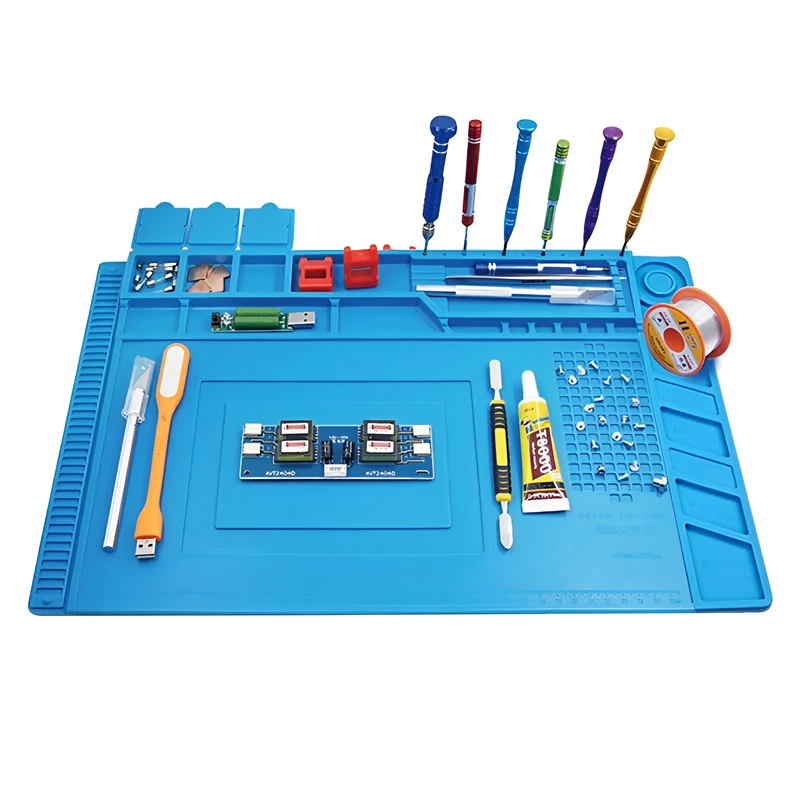 Silicone Soldering Mat ESD Ant - Electronic Repair Tutorial のレビューと価格